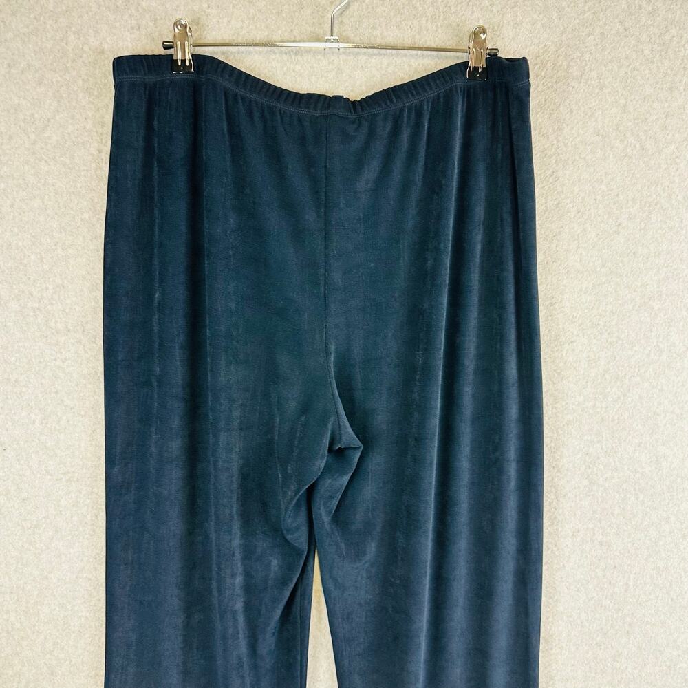 Chico's Travelers‎ Womans Sz 3T 16/18 Tall Palazzo Pants Stretch Comfort Blue - Picture 4 of 8